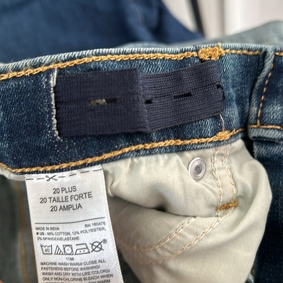 Old Navy Big Boys Karate Slim Built-In Flex Max Adjustable Waist Jeans - 20 Plus - Picture 9 of 10